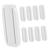 SHINEOFI 8 Stück Wandhalterung für Teilig Selbstklebend ohne Bohren Power Strip Fixator Weiß Platzsparend Langlebig für Haushalt und Büro