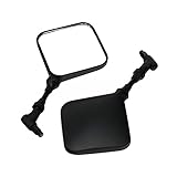 Motorradspiegel Für Kawasaki Für ATV Rückseitenspiegel 10mm Modifikationsteil Motorrad Rückspiegel Roller Motorrad Motorrad Lenkerenden Rückspiegel Fahrrad Rückspiegel