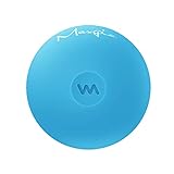 Maxgia 5 cm Mini-Massageball, 5 Geschwindigkeiten, elektrischer Massageball für Hand, Fuß, Muskeln, Therapieball zur myofaszialen Entspannung, Linderung von Plantarfasziitis (Blau)