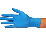 DEVELOMEDYKAL Nitrilhandschuhe, 600 Stück, blau, puderfrei, latexfrei, Untersuchungshandschuhe, unsteril, Größe M, Nitril, Blau, ohne Pol (S)