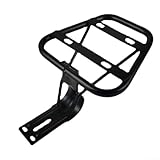 Elektrisches Fahrrad Gepäckträger Halterung Stahl Eisen Robust Langlebig Einfache Installation Kompatibel für E-Bike und Fahrrad Praktisch für Transport Stabil Schwarz 24,5x18,5x16,5cm