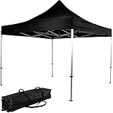 INSTENT Alu-Pavillon 3 x 3 m Pro wasserdicht UV Schutz 50+,...