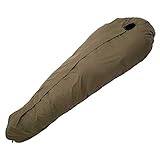 Defence 1 Top 185 Oliv Ultraleichter, taktischer Militär-Schlafsack für Erwachsene für Camping, Outdoor, Trekking, Backpacking