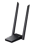 UGREEN AXE5400 WLAN Stick, WiFi 6 WLAN Adapter PC Tri-Band 2,4G/5G/6GHz, Einfache Installation, 3dBi Antennen, WPA3, USB WLAN Stick Kompatibel mit Windows 10/11.