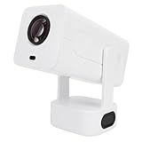 VBESTLIFE Portable Projector, 4K Auto Keystone Correction 1080p WiFi 6 Bluetooth 5.2 Filmprojektor für Telefon Laptop PC Home Cinema (EU-Stecker)