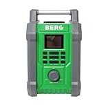 BERG ABR 30 Baustellenradio mit DAB+, Bluetooth 5.3 und Li-Ion Akku I Robuster Sound für Profis I IP54 staub- & spritzwassergeschützt I 2×15 W Lautsprecher, Farbdisplay, USB-Ladefunktion I 15 h Akkula