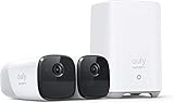 eufy Security eufyCam 2 Pro, Kabellose Überwachungskamera, Sicherheitssystem 365 Tage Akkuleistung, HomeKit Kompatibilität, 2K Auflösung, IP67 Wasserschutzklasse, Nachtsicht(Generalüberholt)