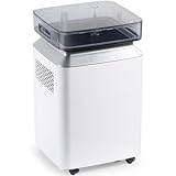 Kalopsia Luftentfeuchter Elektrisch: 80L/Tag für Keller & Wohnung - 8L Tank, 170m², 46dB Leise mit Automatischer Entfeuchtung, Pumpenablauf und 24h Timer