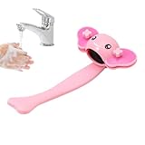 Wasserhahnverlängerung mit niedlichem Tiermotiv – Langlebige Verlängerung für Badewannenarmatur, praktisches Zubehör für Waschbecken in Bad und Küche, geeignet für Wasserflussführung