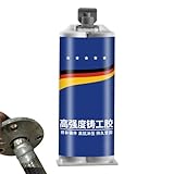 CGACCSD Metallbindefüllstoff,Flüssigmetallfüller - Gussreparaturkleber | Hochtemperaturbeständiger Flüssigmetall-Schweißfüllstoff, Metallreparaturkleber für Gusseisen, Epoxidkleber (100 g)