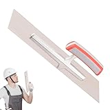 Flache Putzkelle – Fugenkelle mit ergonomischem Griff | Flache Silber-Finishing-Kelle mit ergonomischem Griff, robuste Putzkelle, Betonwerkzeuge für Beton, Wandplatte, Gipskarton