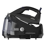 BLACK+DECKER - Dampfbügelstation BXSS2600E 2600W | 7 bar Dampfdruck | Antimikrobieller Dampf | Abnehmbarer 1,5L Wassertank | 130 g/min Dauerdampf | ECO-Modus | Anti-Kalk | Auto-Off