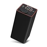 RoyPow Tragbares Ladegerät 30W PD USB-C Power Bank mit 12V Zigarettenanzünder Steckdose, externem Akku für Laptop MacBook Air iPad iPhone Autokamera oder Camping Reisen