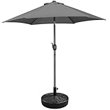 Yaheetech Sonnenschirm mit Schirmständer Φ 230 cm...