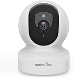 wansview 2K Kamera Überwachung innen - WLAN IP Camera, 2.4Ghz WiFi WLAN Kamera Indoor, Camera Indoor mit 2-Wege-Audio, Nachtsicht für Innenkamera mit Bewegungserkennung, kompatibel mit Alexa, Q5 Weiß