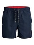 JACK & JONES Herren Badehose Badeshort JPSTFIJI JJSWIM SOLID S M L XL XXL, Größe:L, Farbe:Navy Blazer SOLID 12225961