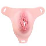 Keuschheitsgürtel für Herren – Realistischer Peniskäfig mit Vagina-Optik aus Silikon, Hohlstruktur, verstellbar & diskret – Cock Cage für Sissy & Bondage Fans （A）