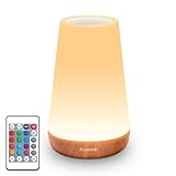 Auxmir Nachttischlampe 13 Farben 5 Modi, Nachtlicht Kinder...