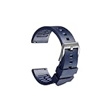 ZIYIWANG 20 mm bis 24, wasserdichtes und schweißfestes, weiches hautfreundliches Gummiarmband(Blue S,23mm)