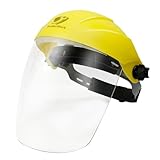 CCLIFE Gesichtsschutz transparentes einstellbar schützender gesichtsschutzschild mit PC-Visier und verstellbarem Kopfband Ideal für Schweißen, Metallschneiden und Spritz- und Stirnschutz