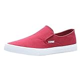 Schlupfschuhe Herren Sneaker, Stoffschuhe Herren Casual Flache Canvas Schuhe Einfarbig Leicht Sommerschuh Slip On Freizeitschuhe Fashion Walkingschuhe Minimalist Outdoorschuhe Einzelne Schuhe