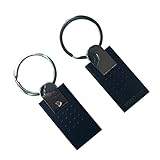 125kHz EM4100 Chip RFID Zugang Schlüsselanhänger schwarz Farbe Metall (5 Stück)