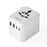 TESSAN Reiseadapter Weltweit, Universal Reisestecker mit 2 USB A und 2 USB C, Internationaler Steckdosenadapter, Universaladapter für England USA Japan Thailand Australien, Travel Adapter