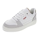 Levi's Damen Amelia Lo Sneaker, Winterweiß/Natur/Gold, 38.5 EU