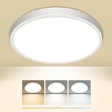 slochi Deckenlampe LED Deckenleuchte Flach, 3Farben -...