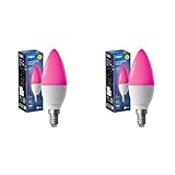 Tapo L430C Smarte WLAN Glühbirne E14, 470 Lumen, 16 Mio. Farben, dimmbar, Zeitplan & Timer, Energieüberwachung, Kompatibel mit Alexa, Google Assistant und Samsung SmartThings (Packung mit 2)