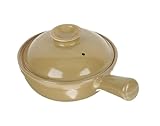 BIBTOO Terrakotta-Kasserolle Home Kasserolle Keramik Suppentopf Hot Pot Kasserolle Steingut Topf Suppe Keramikpfanne mit Deckel Multifunktionaler Bratentopf Ton Einzelner Steintopf Haushalt