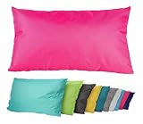 JACK Outdoor Lounge Kissen 30x50cm Dekokissen inkl. Füllung Wasserfest Sitzkissen Garten Stuhl Lotus Effekt, Farbe:Pink