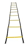 Sveltus Agility-Leiter 5m + Transporttasche, gelb/schwarz