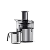 Braun MultiJuice 7 SJ700, Zentrifugalentsafter mit ColdXtract-Technologie, 75 mm Einfüllöffnung, 2L Fruchtsaftbehälter, Anti-Tropf-System, 4-faches Sicherheitssystem, Edelstahlfilter, 1000W, Grau