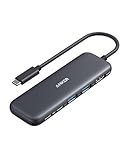 Anker USB C Hub, 332 USB-C Hub (5-in-1) mit 4K-HDMI-Display, 5 Gbit/s Datenanschluss und 2 USB-A-Anschlüssen für MacBook Pro, Air, Dell XPS, Lenovo Thinkpad, HP Laptops und mehr