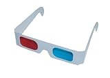 20x 3D Brille Gläser ROT/Cyan - Anaglyphenbrille KT