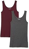 Amazon Essentials Damen Tanktop, Schmale Passform, 2er-Pack,...