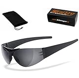 HELLY® - No.1 Bikereyes® | Bikerbrille, Motorradbrille, Motorrad Sonnenbrille | TESTSIEGER: beschlagfrei, winddicht, bruchsicher | TOP Tragegefühl bei langen Ausfahrten | Brille: moab 4