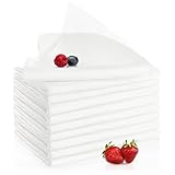 com-four® 10x Seihtuch, Passiertuch und Knödeltuch, klassische feingewebte Tücher in Weiß, wiederverwendbar, hohe Reißfestigkeit selbst bei hoher Feuchtigkeit (10 Stück - weiß)