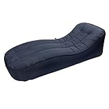 Aufblasbares Sofa, ergonomisches Design, liegend, 2 Farben, einfaches Aufblasen, Luftsofa für Camping, Marineblau