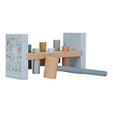 Little Dutch 7246 FSC Holz Hammerbank - Forest Friends blau