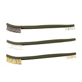 BIGULA Stahl/Nylon/Messing-Drahtbürste, Farbrostentferner für Industriegeräte, Oberflächen, Innenpolier-Reinigungsbürste, 3 Stück