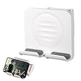 Generisch Wandhalterung Für Smartphones | Handyhalterung Für Bad & Toilette | Höhenverstellbarer Tablet Halter Mit Klemmfunktion Für Küche Bad Schlafzimmer Wohnzimmer Nachttisch Arbeitszimmer