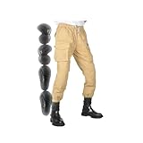 Motorradhosen Taktische Protektorenhose Cargo-Motocross-Hose Mit CE-Protektoren An Knie Und Hüfte(3XL)