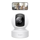 Tapo TP-Link C212 360° WLAN Überwachungskamera, Ethernet/Wi-Fi-Anschluss,2K Auflösung, Bewegungsverfolgung, Nachtsicht, Zwei-Wege-Audio, kompatibel mit Alexa und Google Assistant, für Babys/Haustiere