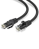 LinkNexa Cat 6 Ethernet-Kabel, 1,5 m, Hochgeschwindigkeits-Netzwerkkabel, 10 Gbit/s, UTP 24 AWG, flexibles RJ45-LAN-Internetkabel für Computer, Router, Modem, PS4/5, Xbox, Gaming, Schwarz