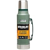 Stanley Classic Legendary Thermoskanne 1L - Hält 24 Stunden Heiß oder Kalt - Spülmaschinenfest - Auslaufsicherer Deckel dient als Becher - Isolierflasche BPA Frei - Edelstahl Thermosflasche