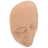 MAGICLULU Wimpernverlängerungen Trainingskopf mit Realistischer Gesichtsnachbildung Wiederverwendbar für Wimpernverlängerung Zuhause und Schulungen