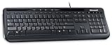 Microsoft ANB-00014 Tastatur USB Schwarz - Tastaturen (Verkabelt, USB, Schwarz)