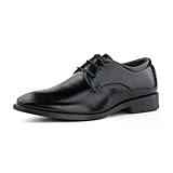 Hitmars Anzugschuhe Herren Lackschuhe Hochzeitsschuhe Business Schuhe Herren Schuhe Elegant Lederschuhe Anzug Hochzeit Oxford Schuhe 2 Schwarz 45